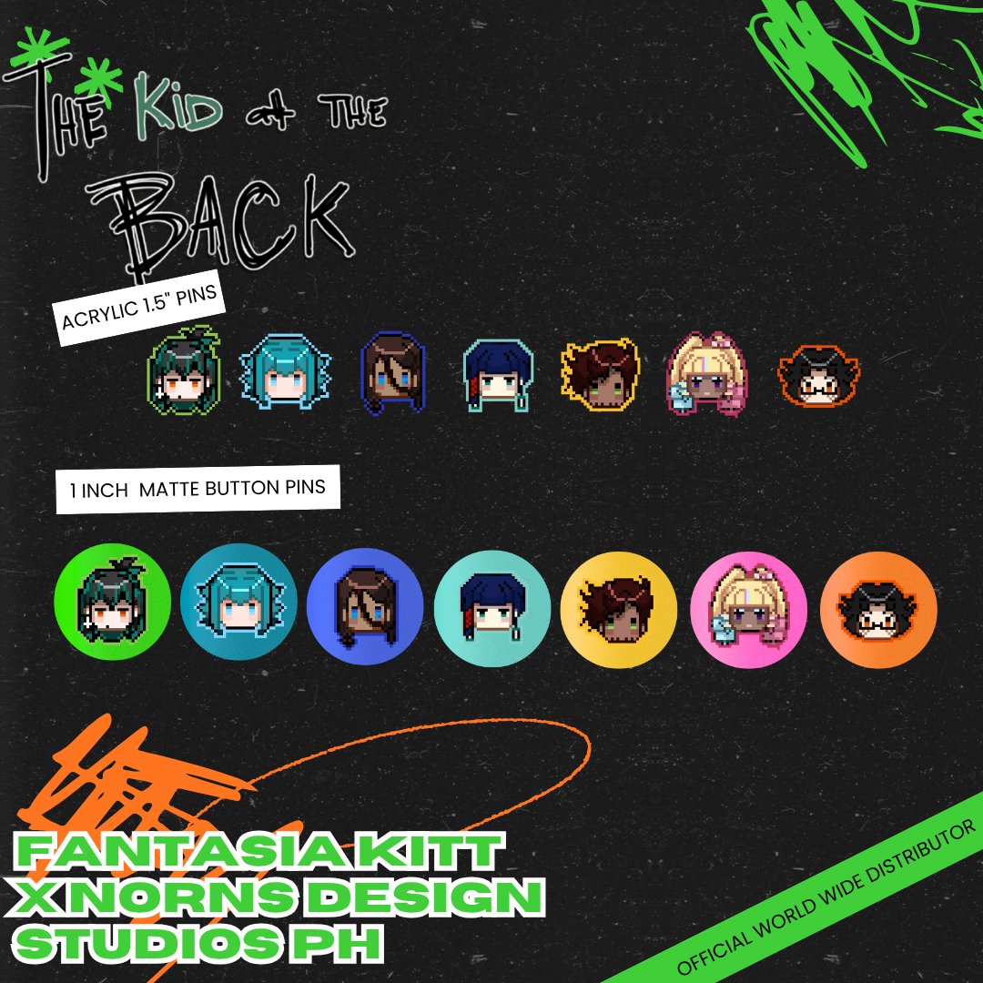 OFFICIAL THE KID AT THE BACK PIXEL PINS