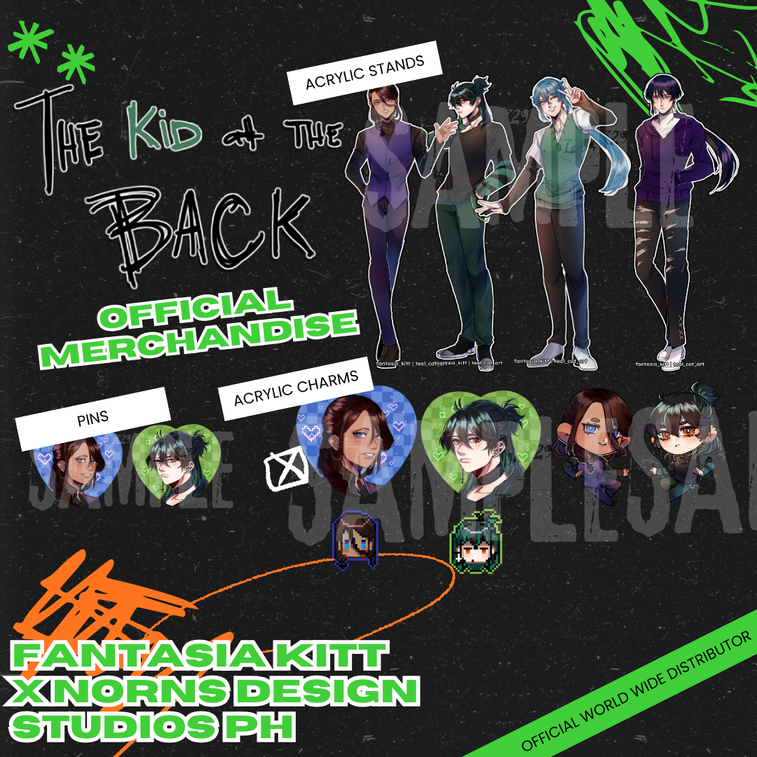 Fantasia Kitt's The Kid at the Back OFFICIAL Acrylics + Pins Merchandise